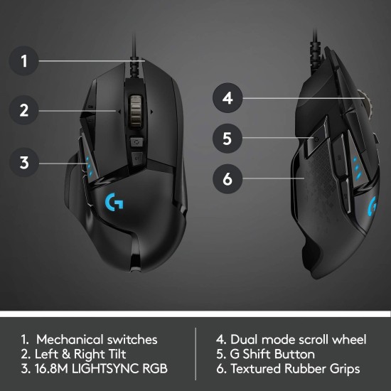ماوس سلكي Logitech G502 Hero ماوس سلكي Logitech G502 Hero
