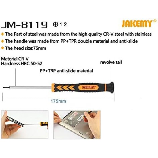 مفك براغي احترافي Jakemy JM-8119 مفك براغي احترافي Jakemy JM-8119