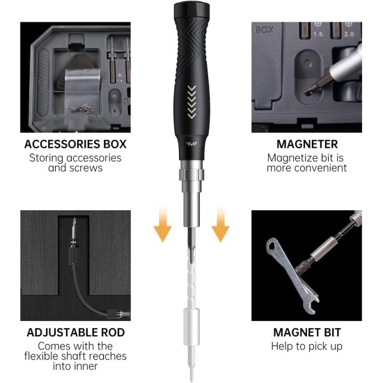 عدة مفكات Jakemy JM-8183 145in1 عدة مفكات Jakemy JM-8183 145in1